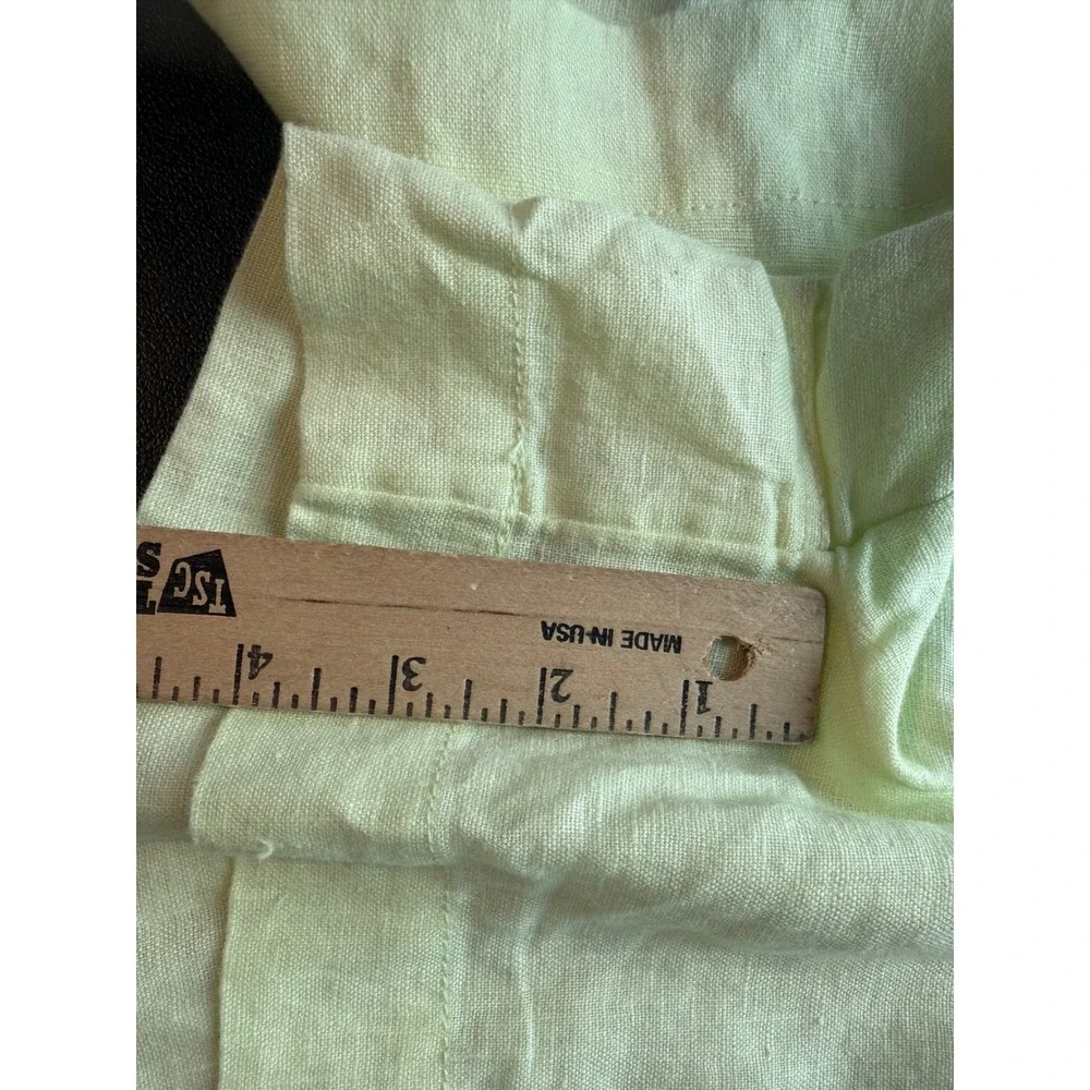 Athleta Womens XL Retreat Linen Shorts Mint Green Breathable Drawstring NEW
